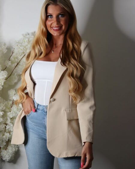 OVERSIZED BLAZER - BEIGE